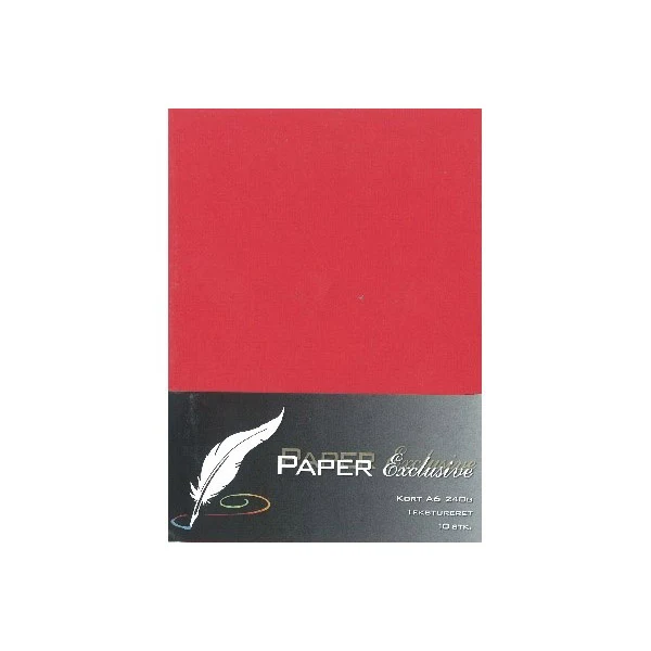 Paper Exclusive Dobbelt Kort A6, 240 g, Tekstureret, 10 stk